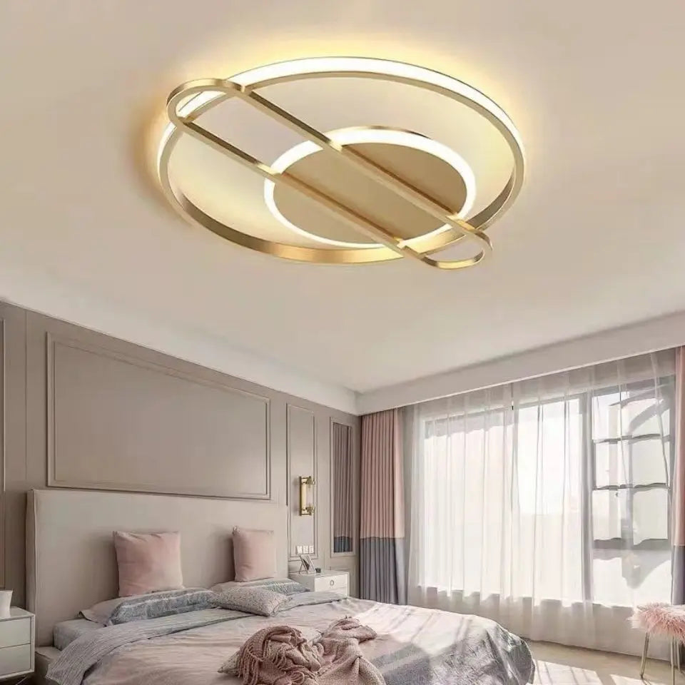 Plafonnier moderne à leds style nordique luxueux