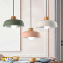 lustre style nordique en aluminium macaron led décoratif