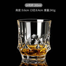 verres en cristal design relief pour table bar