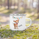 Mug enfant personnalisé animal cartoon émail avec anse