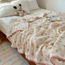Plaid coton crepe leger ete motif enfant salon