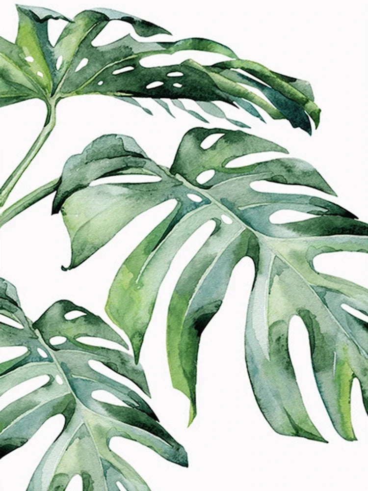 peinture diamant 5D plante verte broderie mosaïque décoration murale