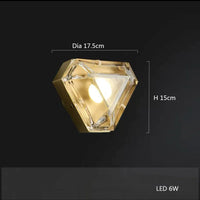 led décorative en cuivre avec suspension réglable pour salon