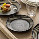 Assiette ceramique relief style japonais retro premium