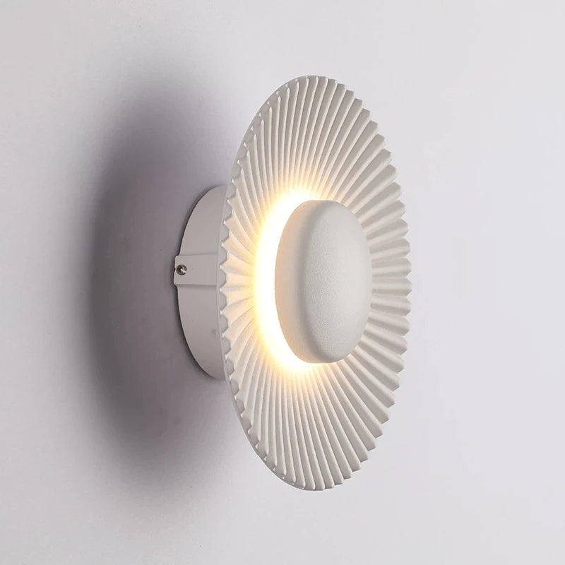 applique murale led moderne en forme de disque pour hôtel et restaurant - vue 7 sur 11