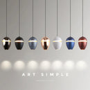 Suspension LED design intérieur de couleur cuivrée