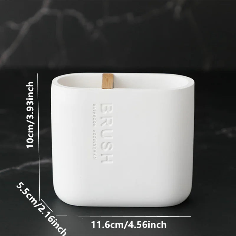 accessoires de salle de bain brosse à dents distributeur de savon - vue 11 sur 12