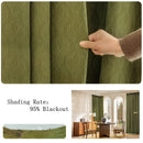 Rideau occultant chenille epais style moderne pour chambre