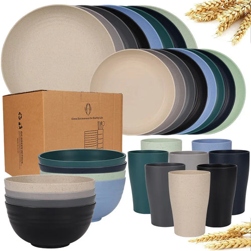 service de table paille de ble incassable biodegradable