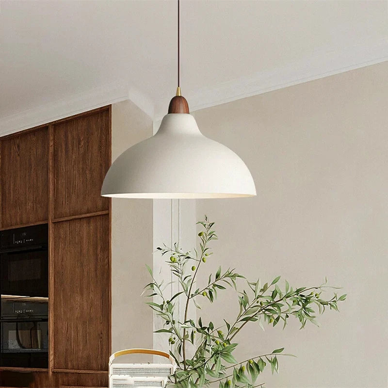 Suspension blanche E27 pour Table à manger chambre luminaires lampes suspendues noires modernes E27 LED lampe à main Loft
