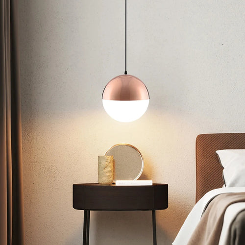 lampe suspendue sphérique design moderne pour intérieurs led