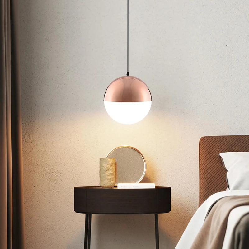 lampe suspendue sphérique design moderne pour intérieurs led - vue 3 sur 24