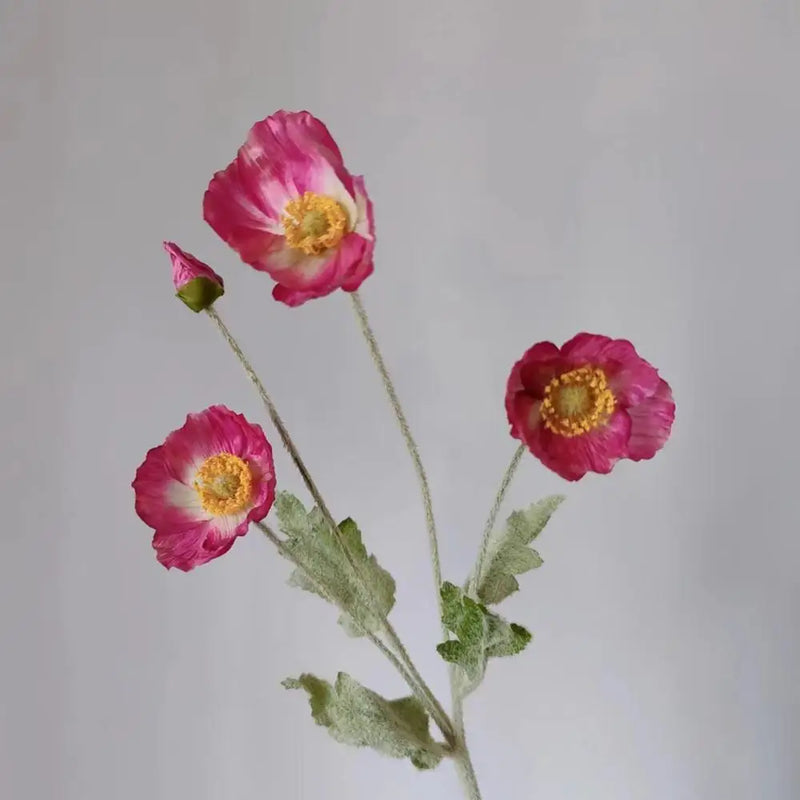 bouquet de fleurs artificielles pavot pour décoration maison jardin fête