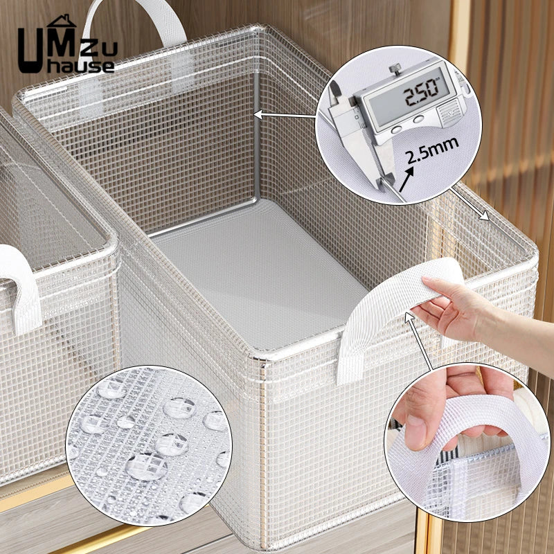panier de rangement pliable pour vêtements et jouets - vue 5 sur 7