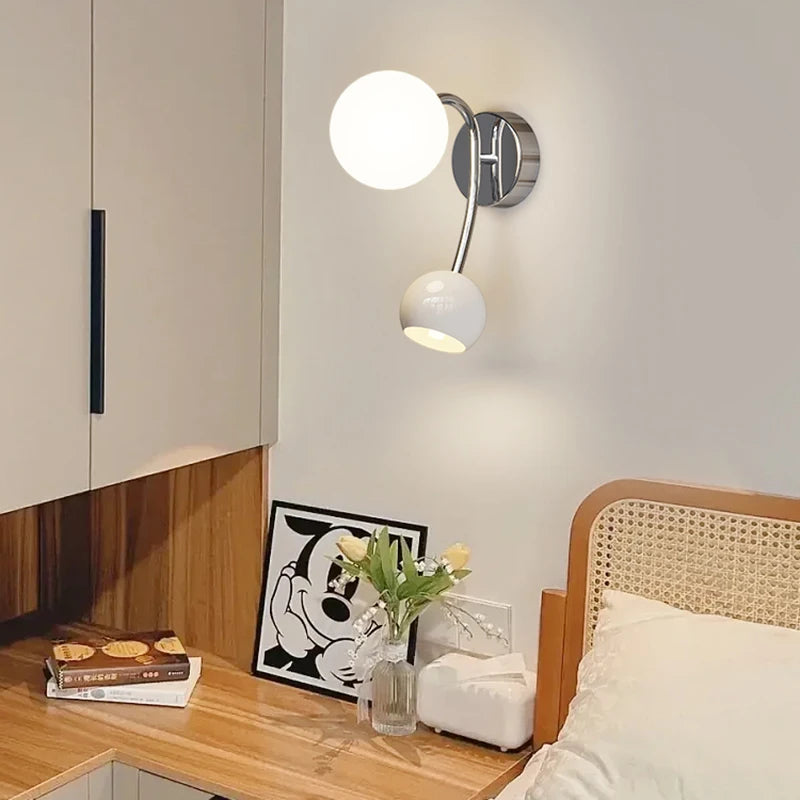 NOUVELLE boule ronde applique murale haut vers le bas applique murale chambre lampes de chevet salon allée couloir balcon appliques rouge vert jaune
