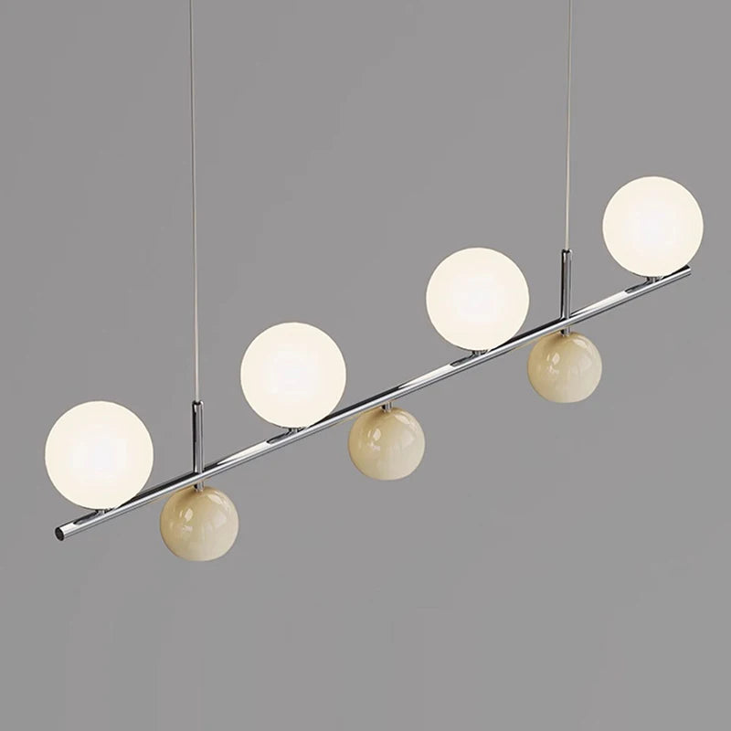 Suspension LED ronde lustre table - vue 6 sur 15