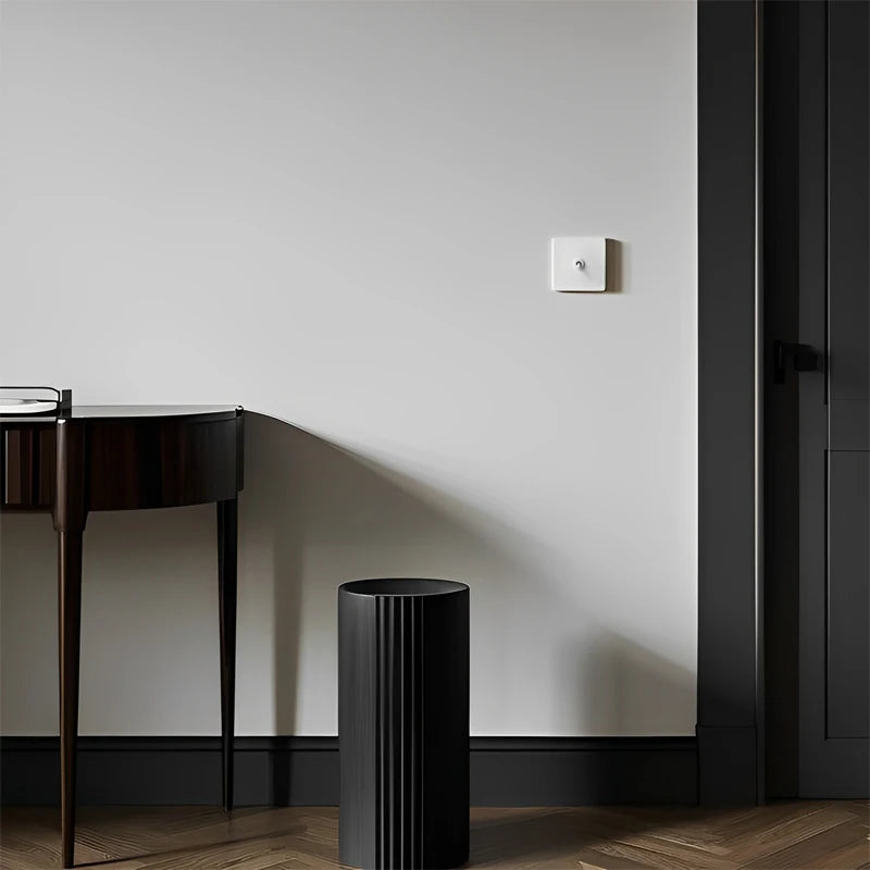 Prise RJ45 en acier blanc mat bords arrondis