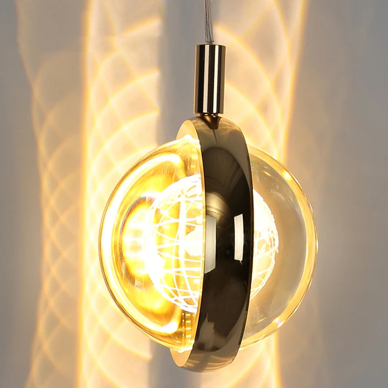 suspension en cristal de luxe pour décoration moderne - vue 6 sur 10