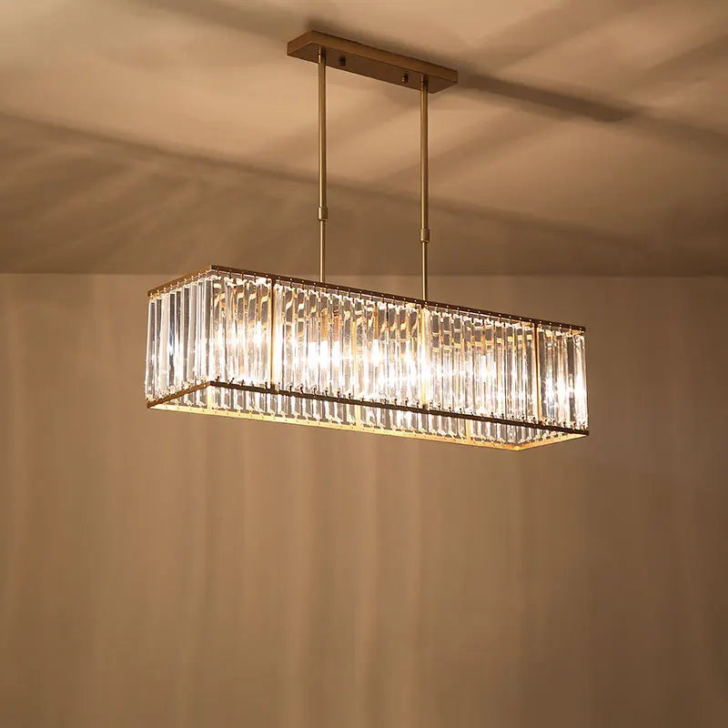lustre fer cristal style américain moderne - vue 4 sur 8
