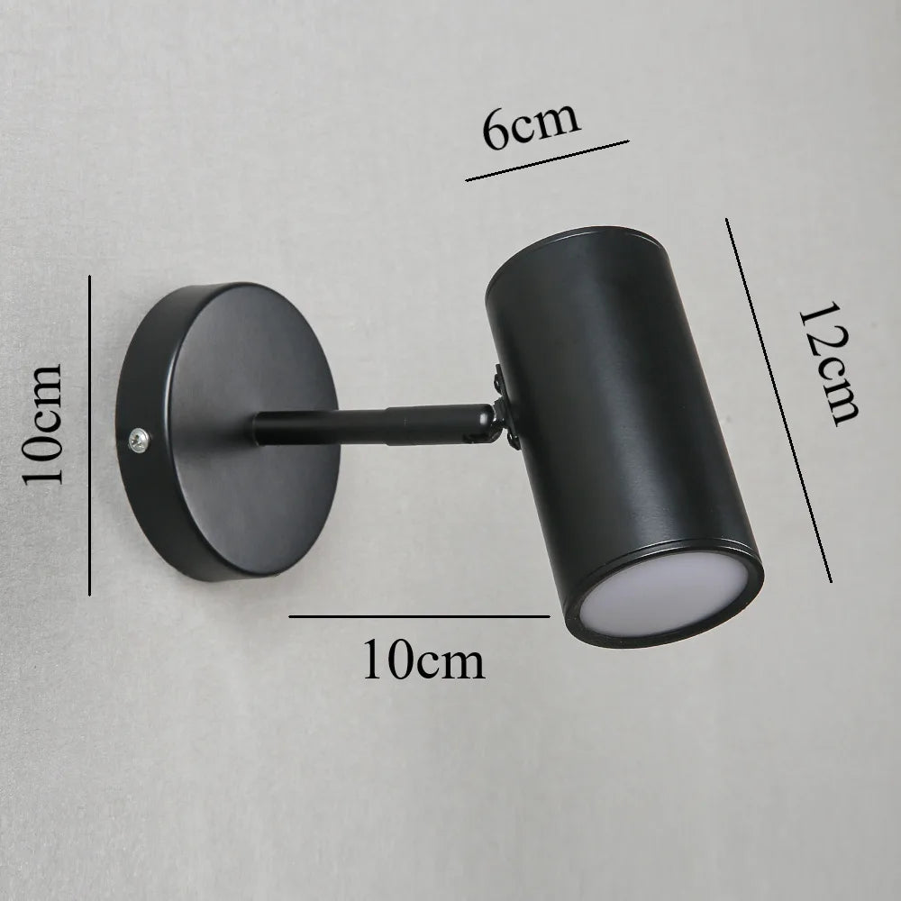 Applique murale led nordique or noir - vue 7 sur 8