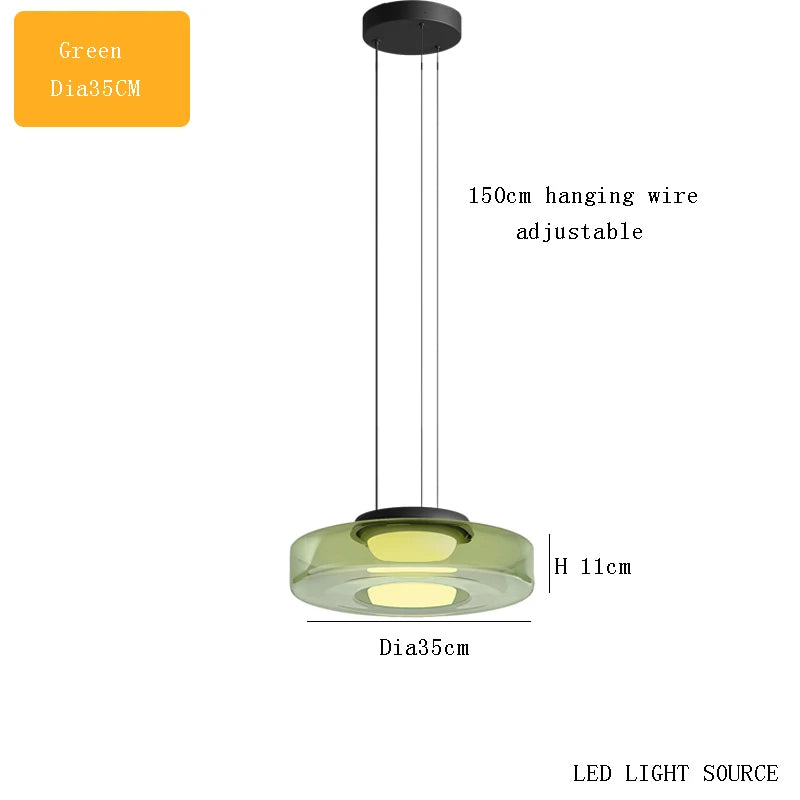 suspension design en verre série levels pour décoration moderne - vue 13 sur 24