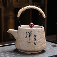 Service à thé japonais rétro céramique grain brut