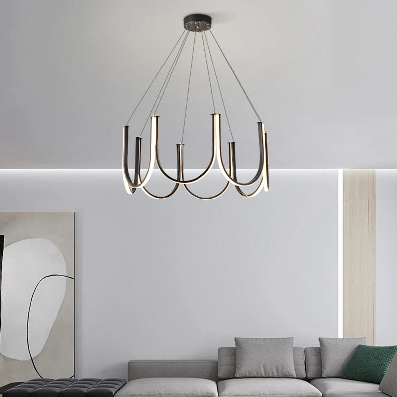 lustre led moderne créatif décoratif pour diverses utilisations