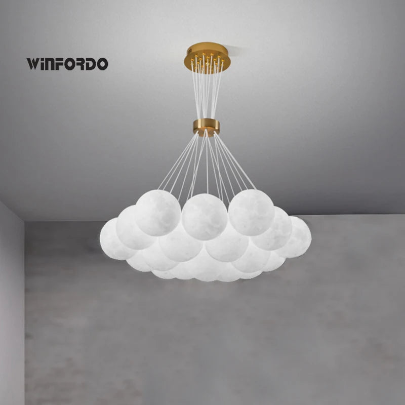 suspension led 3d lustre éclairage winfordo