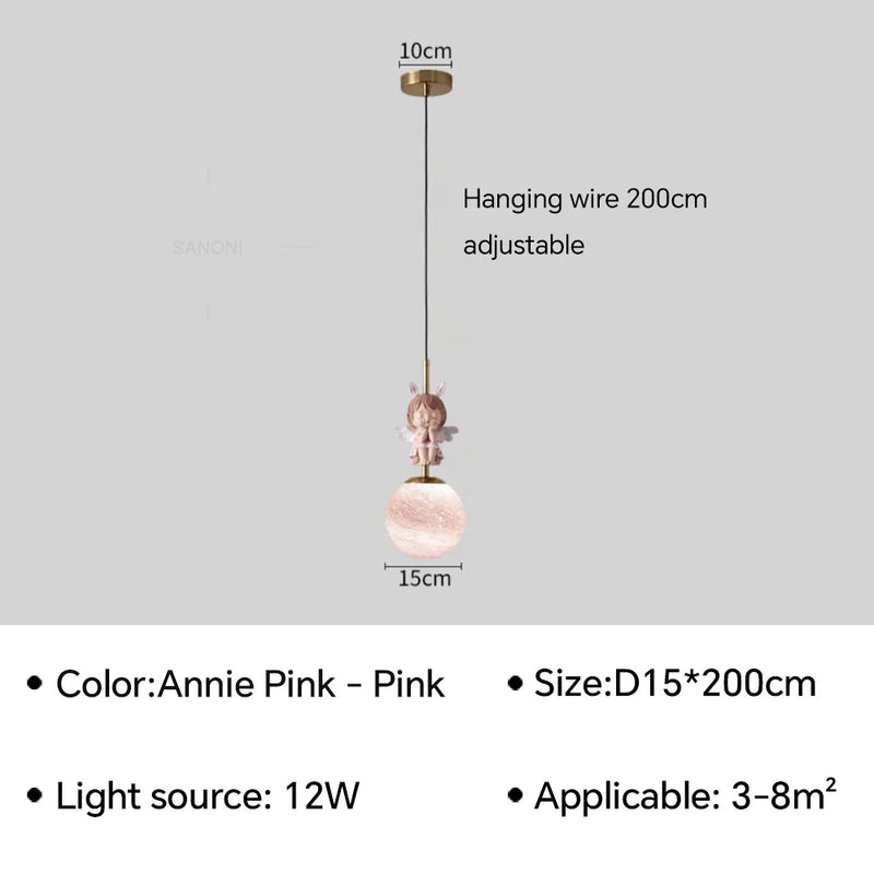 applique murale led design lune et planète pour décoration intérieure