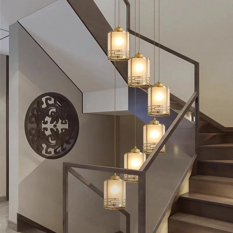 lustre vintage moderne led pour éclairage intérieur - vue 6 sur 15