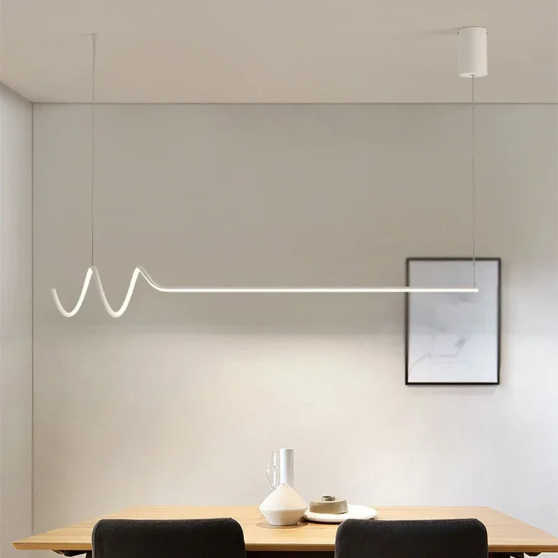 suspension moderne en led pour décoration d'intérieur élégante