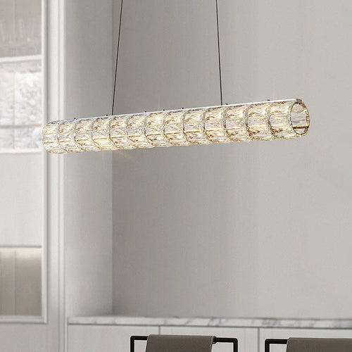 lustre moderne led en cristal k9 art décor maison