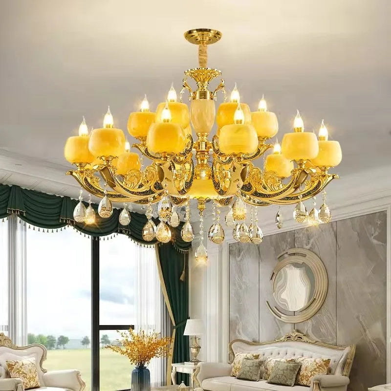 Lustre moderne en alliage de zinc style rétro pour ambiance chaleureuse