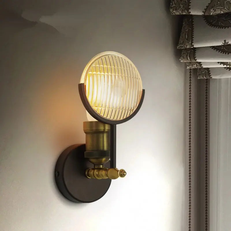 applique murale led moderne en verre décoratif nordique