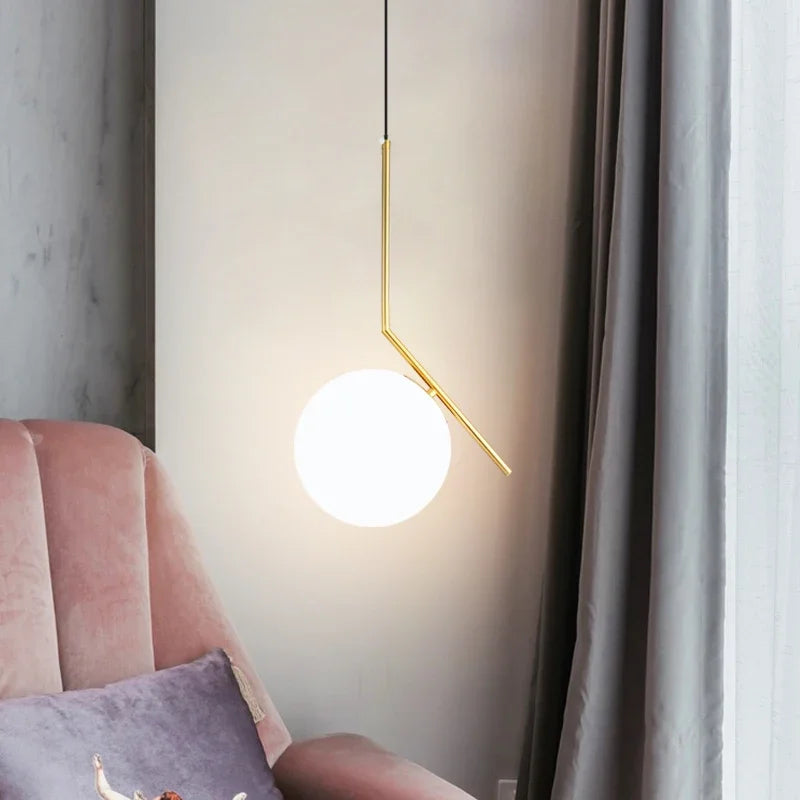 Suspension LED Moderne Noir Chrome - vue 5 sur 21