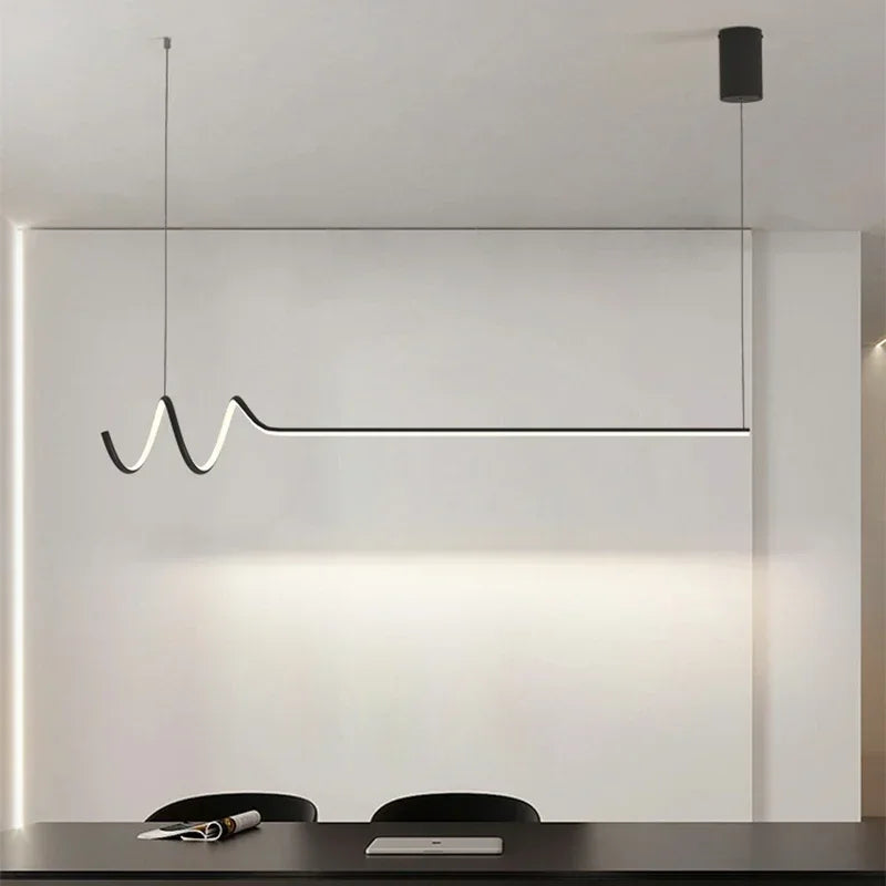 suspension moderne en led pour décoration d'intérieur élégante