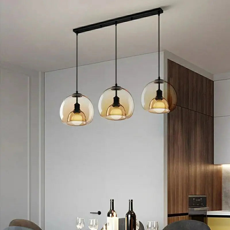 suspension led industrielles à 3 lumières