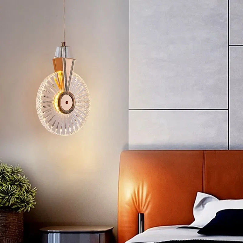 Nordique luxe cristal suspension chambre salon chevet lustre lampe Foyer hôtel Restaurant bureau escalier suspension éclairage - vue 4 sur 17