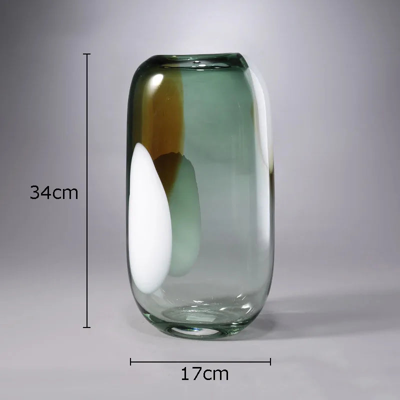 vase en verre ondulé pour décoration florale moderne - vue 10 sur 11