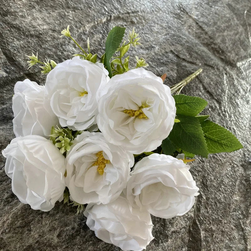 bouquet de roses en soie pour mariage et décoration intérieure - vue 17 sur 19