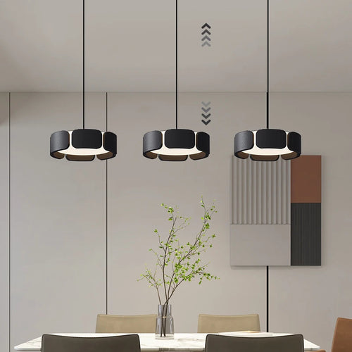 lustre à led relevable style minimaliste italien pour décoration moderne