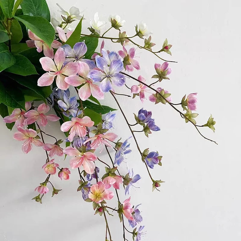 fleurs artificielles suspendues jasmin décoration mariage pour balcon - vue 3 sur 10