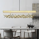lustre led nordique postmoderne en acier inoxydable et acrylique