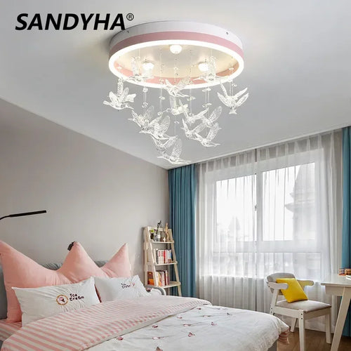lustre sandyha moderne à leds décoratif pour enfants