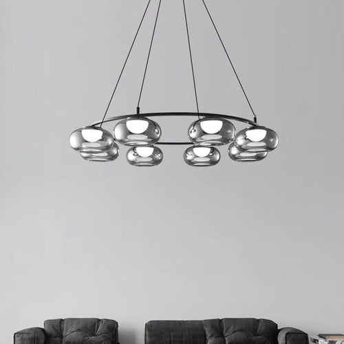 Lustre moderne luminaire suspendu lustre pour la cuisine lampes suspendues pour salon éclairage intérieur en verre
