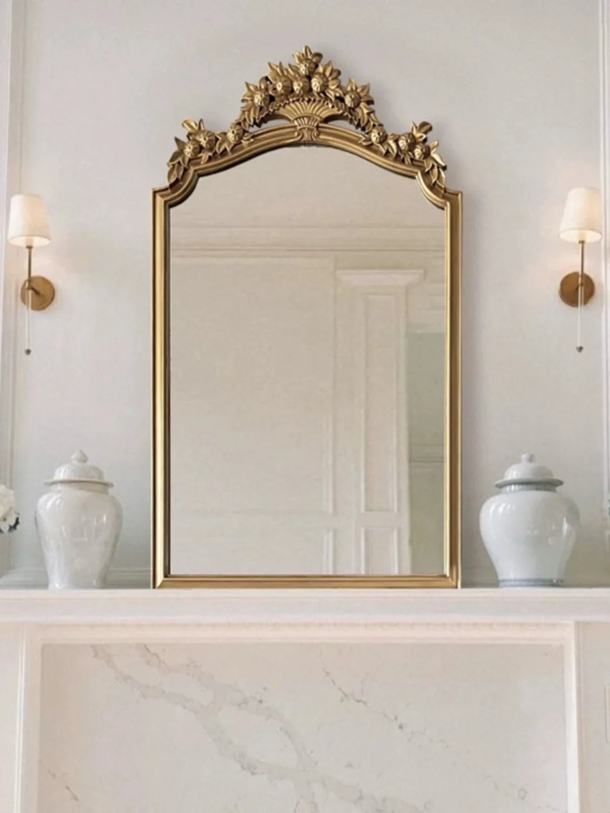 miroir rétro européen décoratif design créatif luxe grand HD - vue 5 sur 6