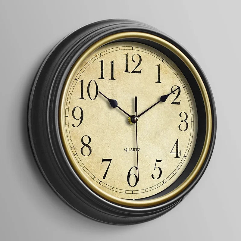 horloge murale rétro nordique silencieuse pour intérieur élégant - vue 9 sur 15