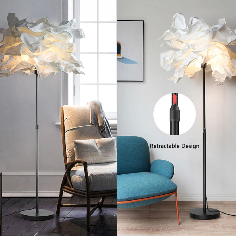 lampadaire créatif en papier avec poteau rétractable pour hôtel - vue 4 sur 15