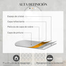 miroir mural en bois avec cadre de fenêtre élégant