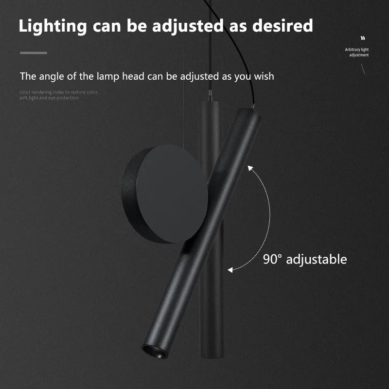 Suspension LED moderne câble réglable pour chevet salon allée étude Lustre intérieur décor à la maison luminaire Lustre
